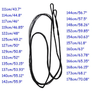 Cuerdas de arco de repuesto AMO 47"~70" para cuerdas de caza de arco largo recurvo - Imagen 1 de 19