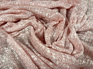 Snowball crepe knitwear jersey fabric, per metre - pink - Picture 1 of 3