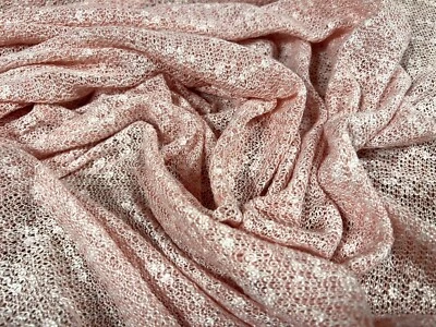Snowball crepe knitwear jersey fabric, per metre - pink - Image 1 of 3