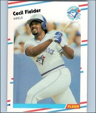 1988 Fleer Glossy Baseball CECIL FIELDER #110 Ungraded Toronto Blue Jays