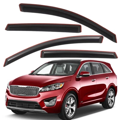 For 2016-2020 Kia Sorento In-Channel Window Vent Visors Rain Guards Deflectors Foto 1 de 4