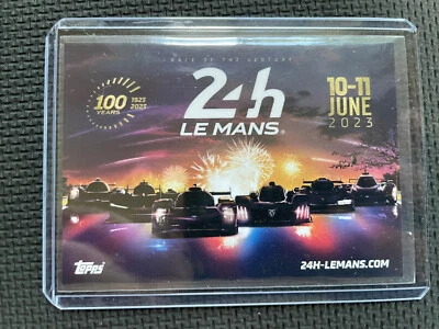 2023 TOPPS 24 HOURS OF LE MANS POSTER ART CARD 2023 FERRARI Only 291 Made - Image 1 of 3