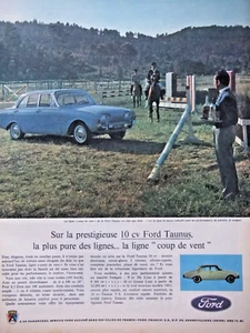 PUBLICITÉ DE PRESSE 1961 SUR LA PRESTIGE FORD TAUNUS 10 CV - ADVERTISING - Picture 1 of 1