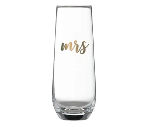 Copa de champán dorada Mrs. Stemless - Imagen 1 de 5