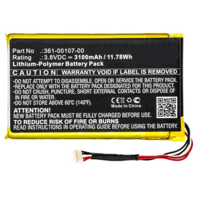 Batería 3100mAh 361-00107-00 para Garmin GPSMAP 66i (010-02088-01) Senderismo GPS Foto 1 de 4