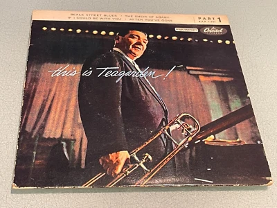 Jack Teagarden - This is Teagarden! - 4 Track Vinyl Record 7" Single EP - Image 1 of 4