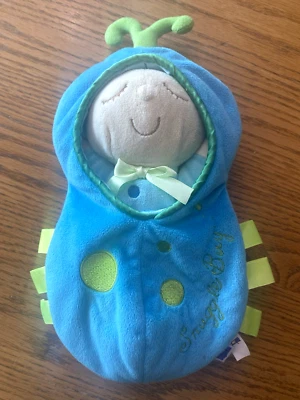 Juguete Manhattan Acurrucarse Insecto Azul Suave Peluche Bebé Muñeca y Guisante Pod Set Peluche Foto 1 de 4