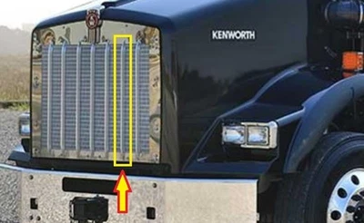 Barra de grelha de alumínio Kenworth T800 feita individualmente qualidade premium - Imagem 1 de 4