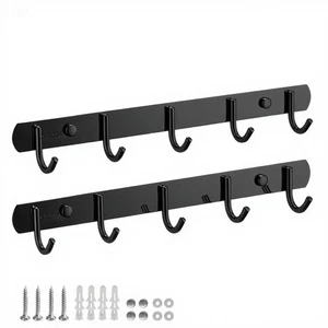 2er Pack 5 Einzelhaken Wandgarderobe - Verdickter 304 Edelstahl Hakenablage... - Bild 1 von 7