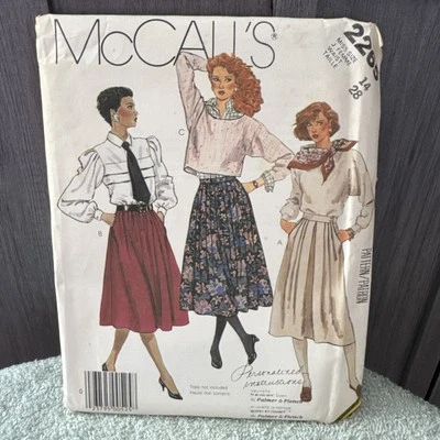 VINTAGE! 1165 McCalls Sz 14 Waist 28 Sewing Pattern Misses 1980s - Image 1 of 2
