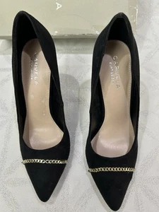 Carvela Black Suede Stiletto Heel Size 36/3 New - Picture 1 of 6