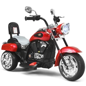 Honeyjoy 6V Kids Ride On Chopper Motorcycle 3Wheel Trike w/ Headlight & Horn Red - Picture 1 of 11