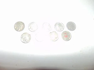 9 USA Buffalo Nickel 7 X 1930's? 36 35 Coins - Bild 1 von 2