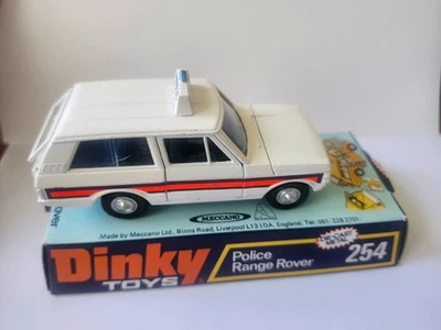 Vintage 1975 Dinky Die Cast Toys Police Range Rover 254 - Image 1 of 4