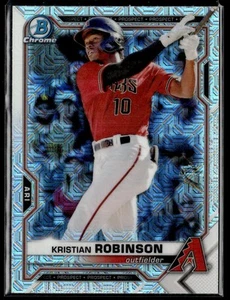 2021 Bowman #BCP-136 Kristian Robinson Chrome Prospects Mojo Refractor - Picture 1 of 2