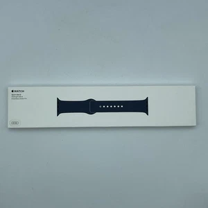Apple Watch Sport Band Midnight Blue 38mm Silicone and Stainless Steel Pin NIB - Picture 1 of 5