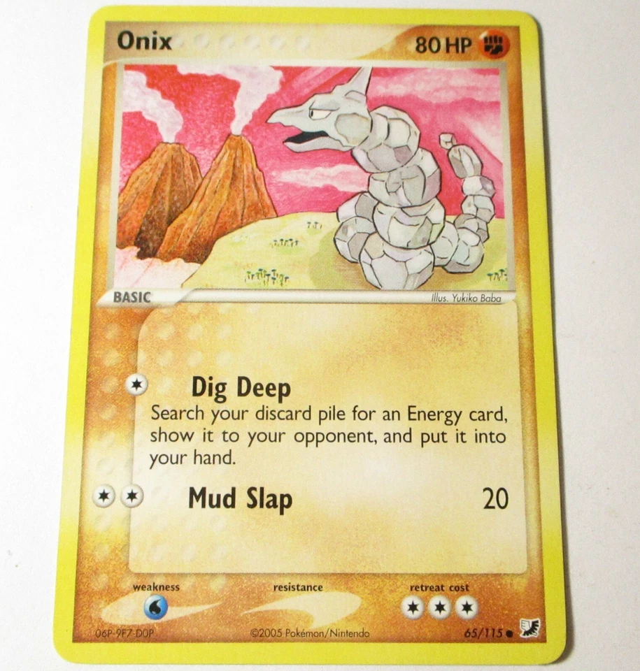 Onix 65/115 EX Unseen Forces Pokemon Card - Image 1 of 1