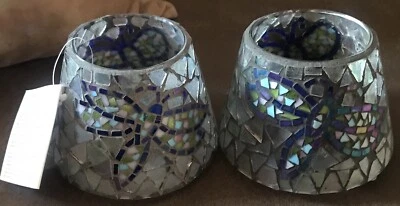 Lote 2 Interiores Hogar Mosaico Vela Tono Azulejos Fluorescentes Mariposa Libélula Foto 1 de 4