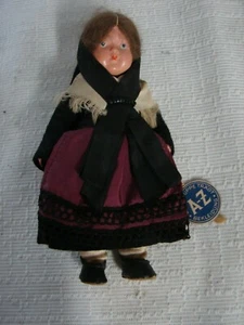 Vintage Mädchen Puppe Diesese A-Z Puppe Tragt Kleidung 6" deutsch - Bild 1 von 3