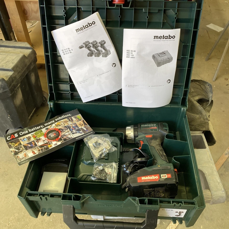 Metabo BS 18 LT BL 18V Cordless Drill Driver Kit With Battery/Charge - Image 1 of 4