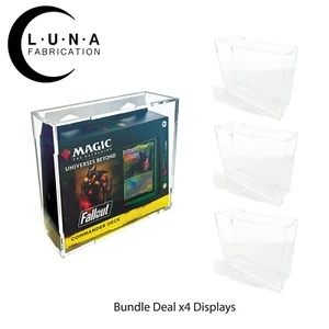 Acrylic Display Case for Magic the Gathering Fallout Commander Deck(4 Pack) - Picture 1 of 2