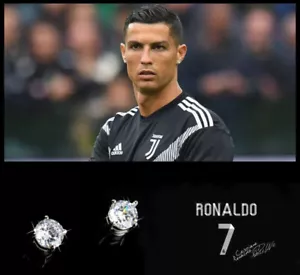 Men’s/Boy’s RONALDO MAGNETIC 18k White Gold 6MM Cubic Zirconia Crystal Earrings - Picture 1 of 5