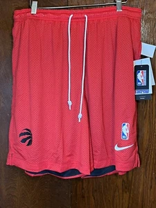 Nike Toronto Raptors NBA Issued Reversible Practice Shorts Red Mens Size 2XL New - Picture 1 of 8