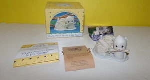 Enesco Precious Moments 1992 Every Mans House Is His Castle Figurine Beaver Dam - Picture 1 of 2