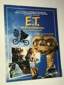 E.T. THE EXTRA TERRESTRIAL ACTIVITY PICTURE BOOK BY FRANK C SMITH 1982 - Picture 1 of 8