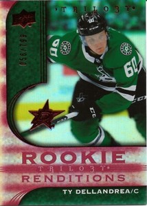 Ty Dellandrea #RR-7 - 2020-21 Trilogy - Rookie Renditions Red Foil - 056/799