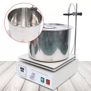 10L Wärme sammelnder Magnetrührer Wasser Öl Bad Labor Thermostat 0-1400 U/min USA - Bild 1 von 11
