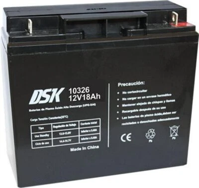DSK 10326 - Batteria al piombo AGM ricaricabile sigillata 12V da 18Ah. Ideale f - Immagine 1 di 4