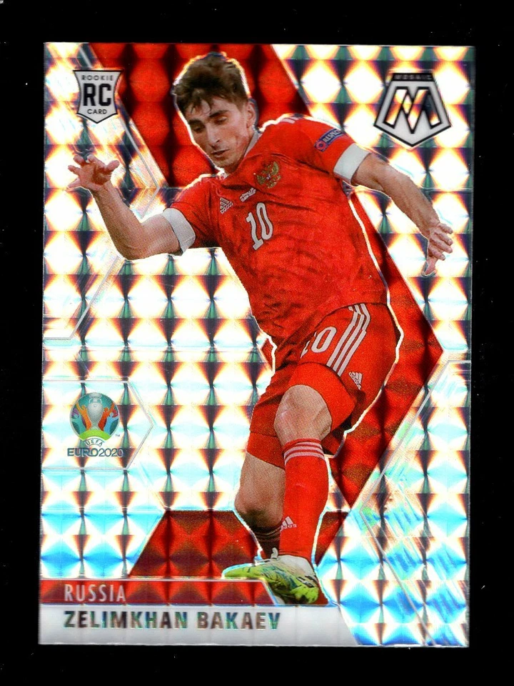 2021 MOSAIC EURO2020 SILVER PRIZM #71 ZELIMKHAN BAKAEV RC RUSSIA - Image 1 of 1