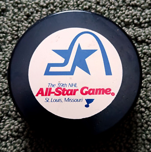 1988 39th NHL All-Star Game Official Game Puck St. Louis, Missouri InGlasCo Slug