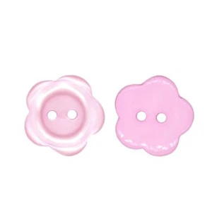 40-Pcs 3/4" Pink Flower Buttons | Bulk Sewing Buttons for Sewing Crafts Cloth... - Picture 1 of 5