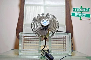 Vintage 5 Inch Vantocan 12-volt DC Mini Coach Camper Fan Metal Base Retro - Picture 1 of 7