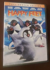 Happy Feet (2006 FS DVD) Elijah Wood Hugh Jackman Nicole Kidman Animation B-12 - Picture 1 of 3