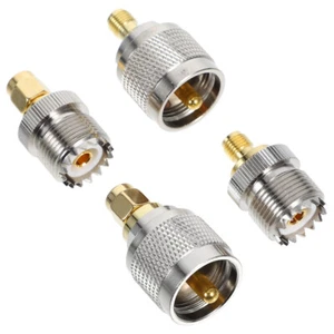 4pcs Replacement Adapter Electronics Adapter SMA To UHF Plug - Zdjęcie 1 z 12