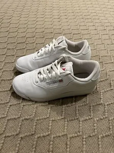 Reebok Womens Classic Princess 1475 White Casual Shoes Sneakers Size 7.5 - Picture 1 of 8