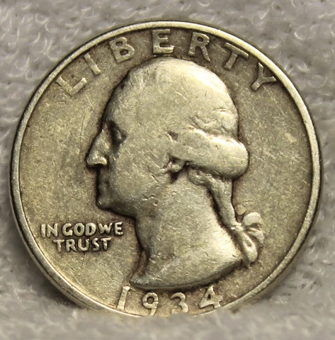 washington quarter 1934D Cover