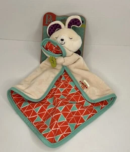 Baby B Plush Bunny Fluffy Bunz Rabbit Security Blanket Snugglies Lovey Orange - Picture 1 of 6