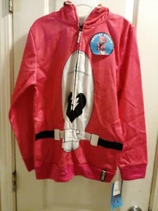 Fortnite Cuddle Team leader Zip Up Costume Hoodie Sweatshirt Pink Youth Large - Picture 1 of 3