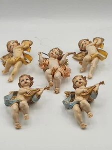 De Colección Juego De 5 Adornos De Navidad Depose Italia Querubín Ángeles. 4,5" - Imagen 1 de 12
