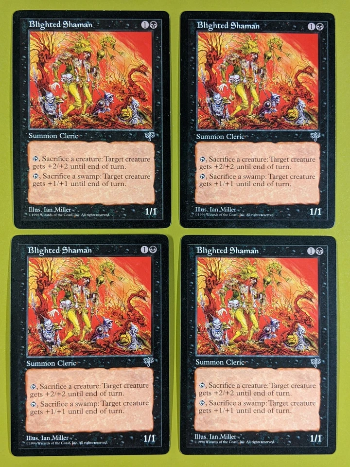Blighted Shaman x4 Mirage 4x Playset Magic the Gathering MTG - Image 1 of 1