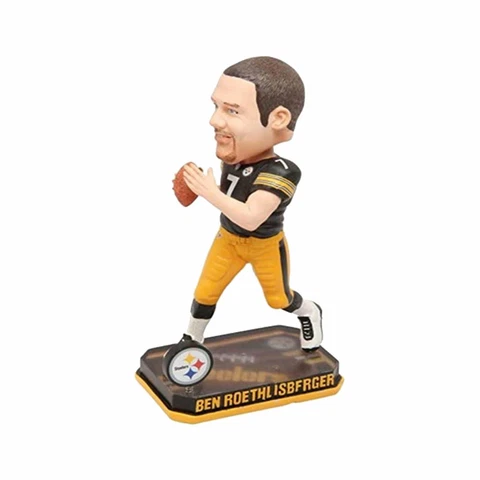 Ben Roethlisberger Pittsburgh Steelers Springy Logo Base Bobblehead NFL Cover