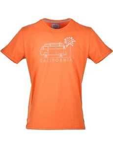 Herren T-Shirt VW Bulli »CALIFORNIA« Spicey Orange Weiß - Bild 1 von 3