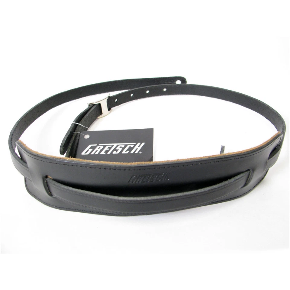 Correa de guitarra de cuero estilo vintage Gretsch - negra Foto 1 de 4