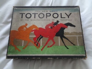 TOTOPOLY BOARD GAME CIRCA 1939 VINTAGE EDITION GREAT RACING GAME AS DESCRIPTION - Picture 1 of 4