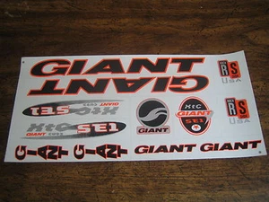 Giant Stickers Black, Orange & Silver. XTC SE1 - Picture 1 of 1