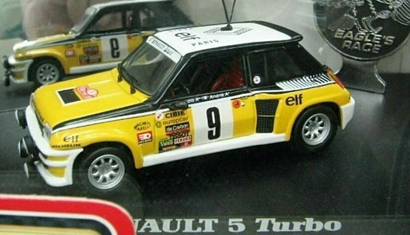EAGLE UNIVERSAL HOBBIES 1703 RENAULT 5 TURBO RALLY 1981 1/43 SCALE DIE CAST - Immagine 1 di 1